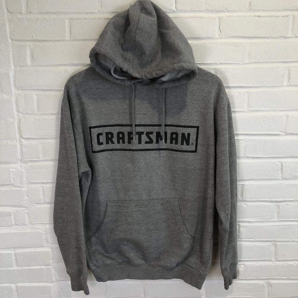 Craftsman Tools Pullover Hoodie Sweatshirt Gray Men's Medium